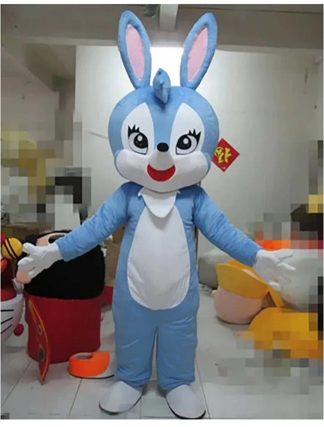 Nuovo costume adulto della mascotte del fumetto di fantasia del coniglio di coniglietto di Pasqua della schiuma per adulti del vestito operato di Natale della peluche di Halloween