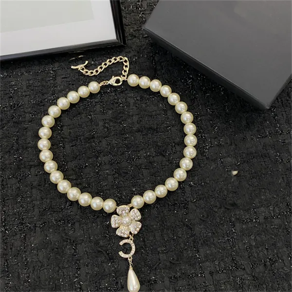 Pearl Chokers Designer C Pendant Neckor Letter Gold Necklace Women Double Jewelry Ccity Woman Gift 54765