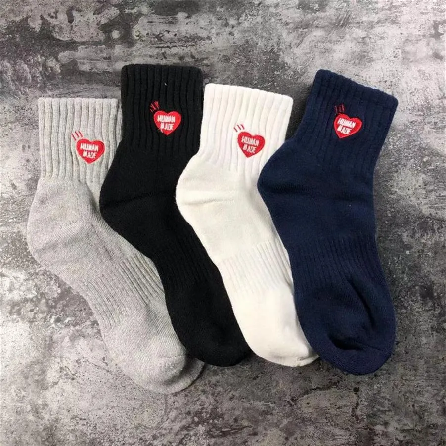 Grå svart marinvita sockkvinnor män unisex bomull basket strumpor2423