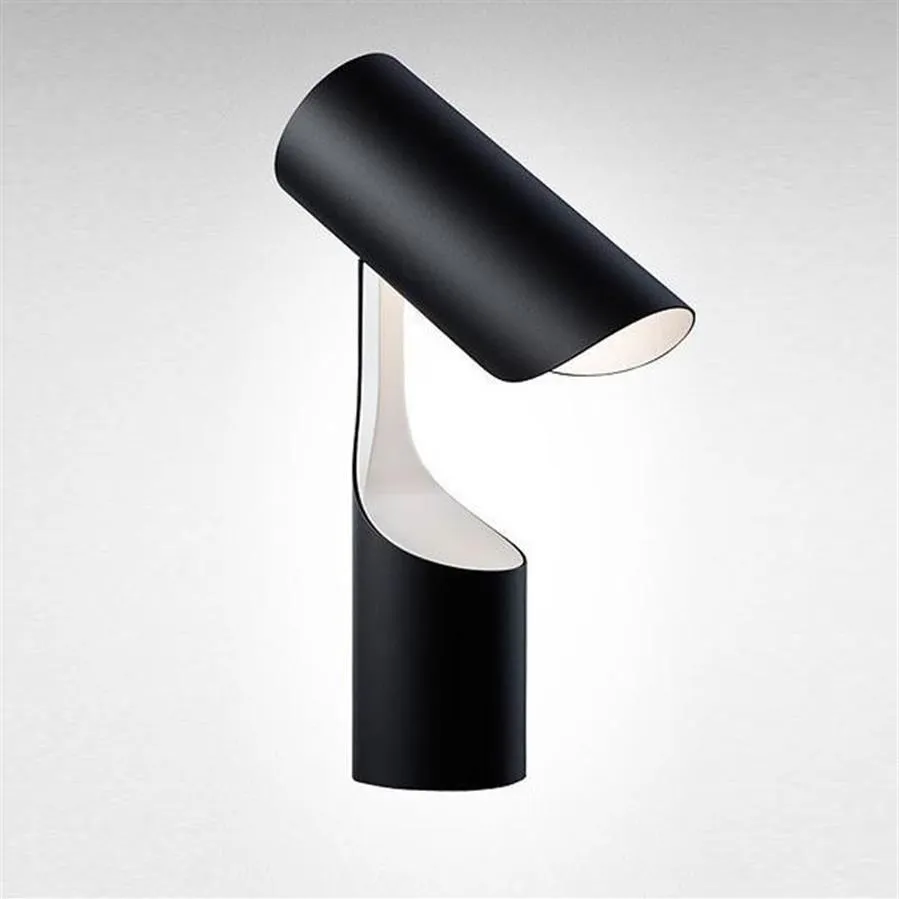 Lampy stołowe Postmodernistyczne minimalistyczne lampy nordyckie czarny nowoczesny ciepły studia domowy pokój sypialnia 249g