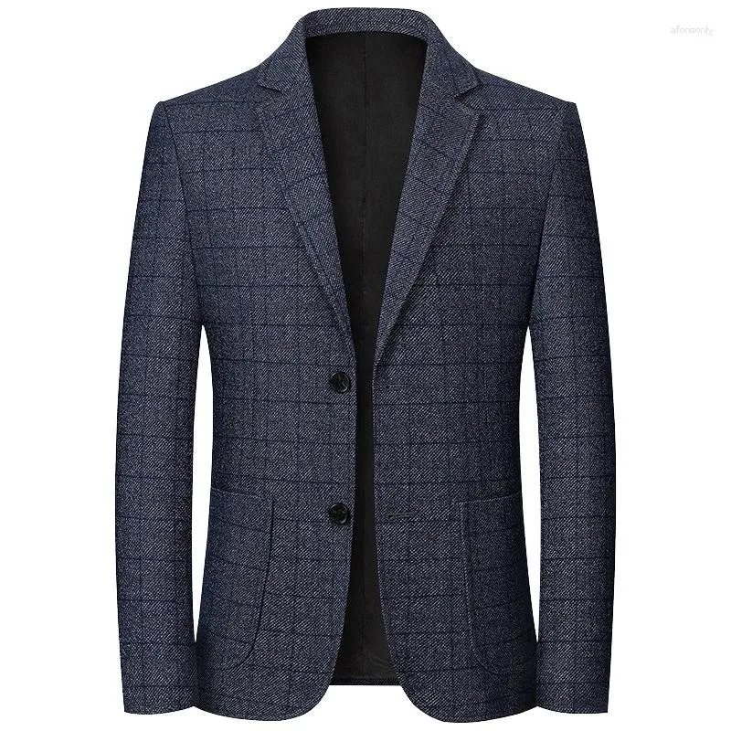 Męskie garnitury Suit Spring i Autumn Casual Single Element Top bez żelaza Doudoune Hommes Veste Manteau