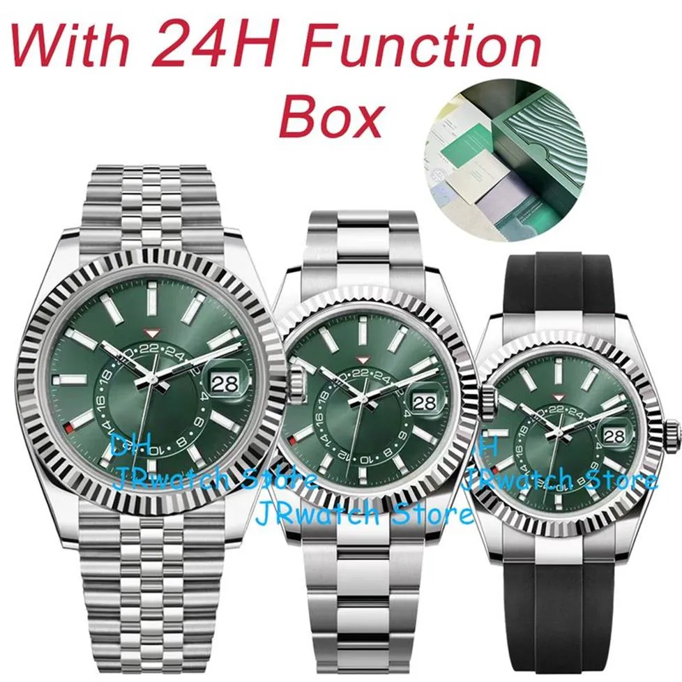 Top Luxury Men s Sky Resident Automatic Sapphire business Watch Automatic Calendar 24H Function Decorative Sky Watch Stainless ste2846