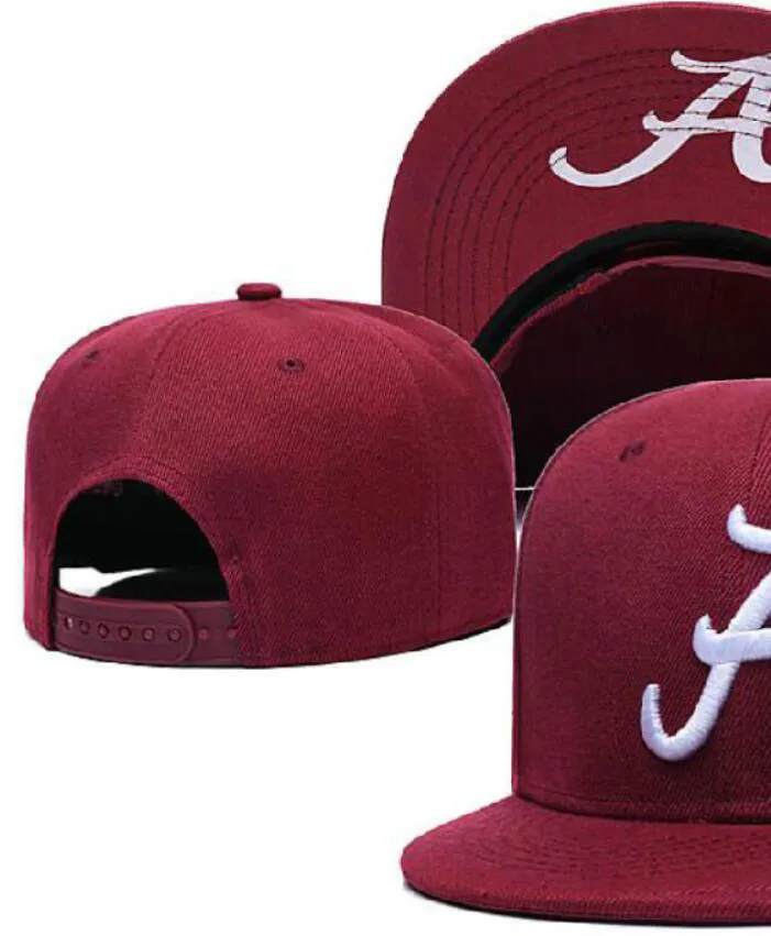 2023 All Team Fan's USA College Baseball Adjustable Alabama Crimson Tide Hat On Field Mix Order Size Closed Flat Bill Base Ball Snapback Caps Bone Chapeau a0