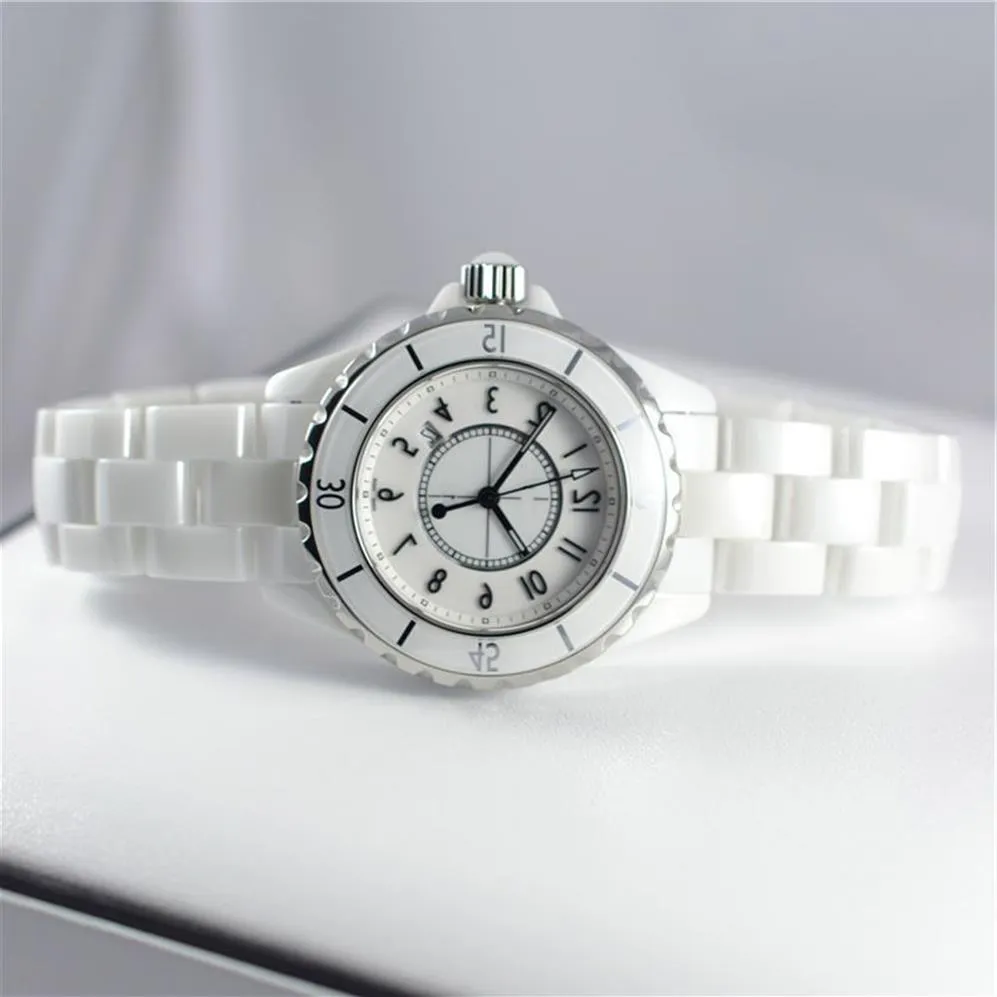 Montre en céramique de marque de mode H0968 32 38mm, résistante à l'eau, montres à quartz de luxe pour femmes, montres-bracelets haut de gamme relogio297b