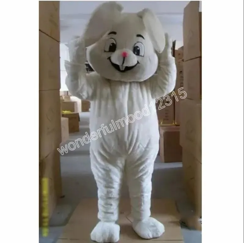 Performance Style White Rabbit Mascot Costumes Carnival Hallowen Gifts Unisex Adults Fancy Games Outfit Holiday Outdoor Advertising Outfit Suit