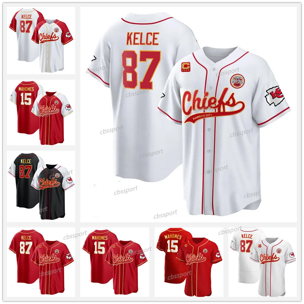 Maglia da baseball personalizzata Patrick Mahomes Travis Kelce Isiah Pacheco Nick Bolton Chris Jones Justin Reid Kadarius Toney Harrison Butker George Karlaftis Rashee Rice