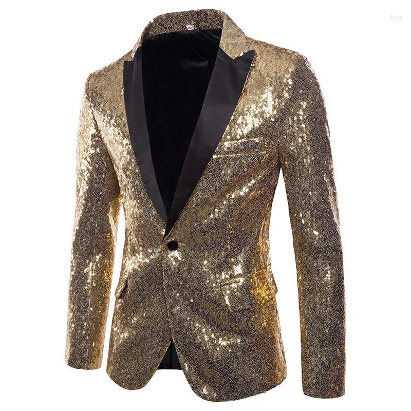Mens sequin top sport coat