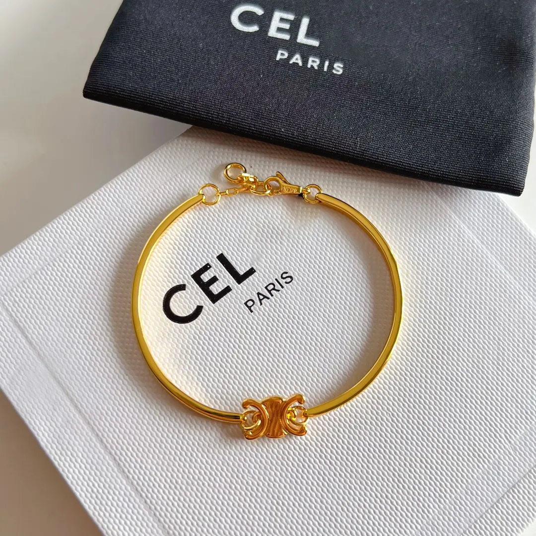 Bracelet de créateur ceine bracelets de luxe Bracelets pour femmes charmes bracelets dorés tempérament de mode premium premium incolore.