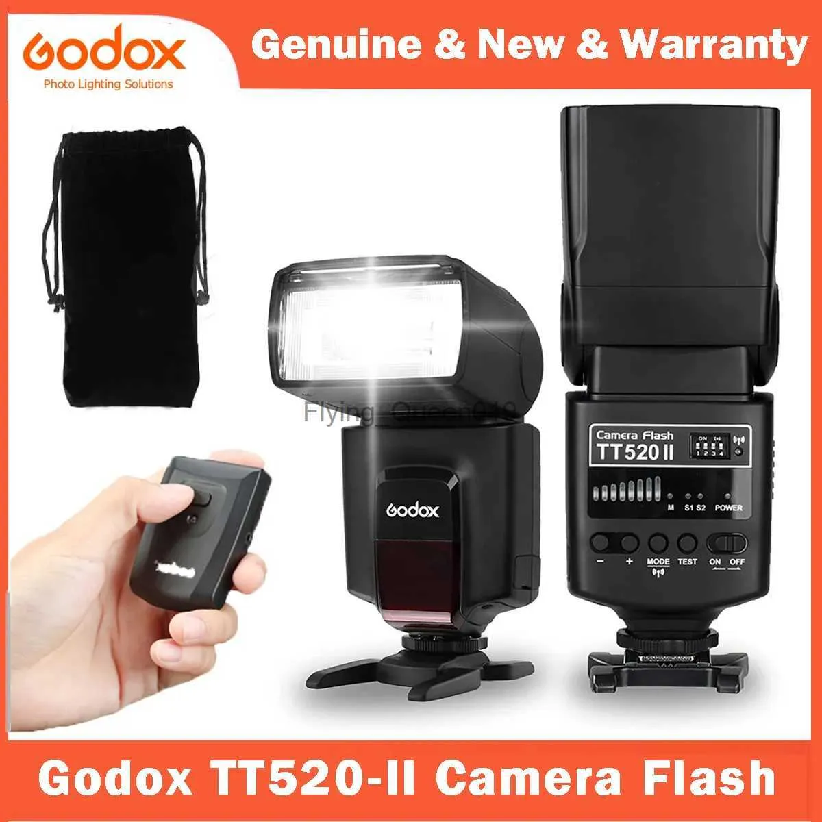 Flash Heads Godox Wireless Camera Flash Speedlite Thinklite TT520II