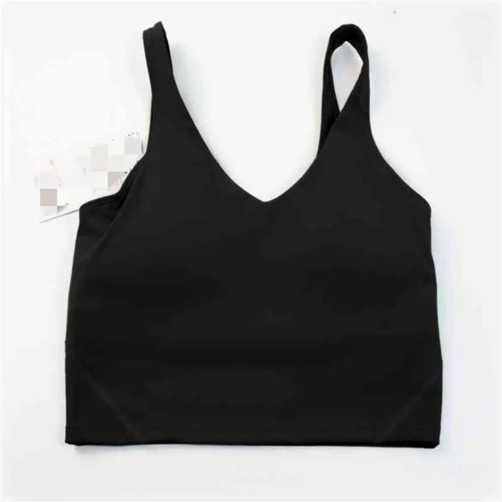 LU Reggiseno yoga antiurto Corsa e palestra Reggiseno sportivo Top Designer Donna Orlo allargato Camicia da allenamento push up Fitness Yoga Crop Top Reggiseno 274G