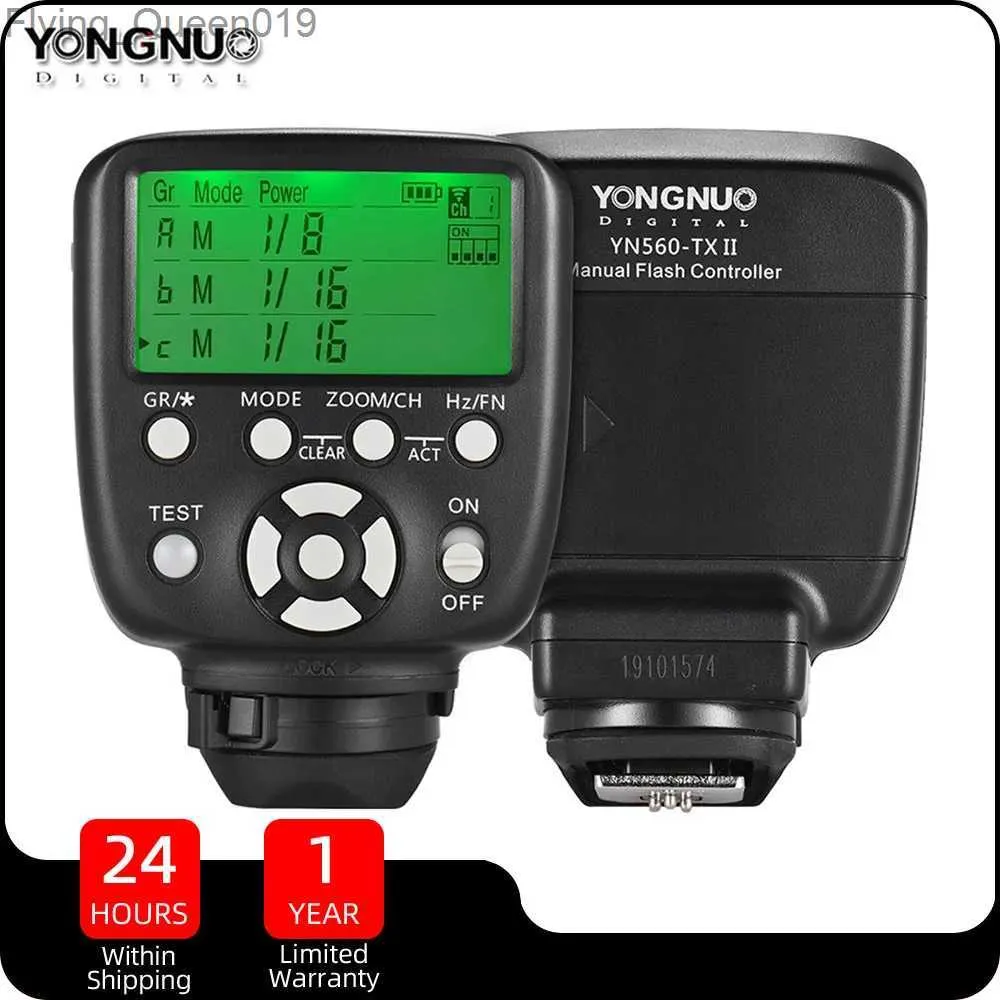 Вспышки YONGNUO YN560-TX II 560TX Вспышка с беспроводным триггером, ручной контроллер вспышки-передатчик для цифровой зеркальной камеры YQ231004