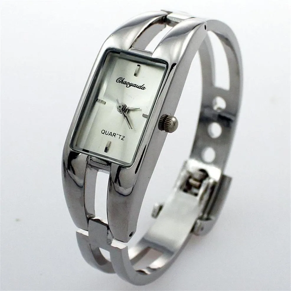 Women Ladies Flower Stainless Steel Watch Cuff Bracelet Bangle Quartz  Wristwatch | WatchCharts