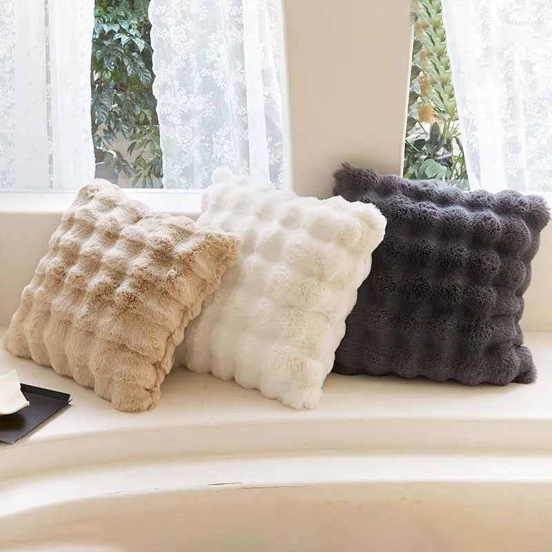 Poduszka luksusowy rzut z zamkiem krzesło biurowe nadziewane poduszki na sofę do łóżka poduszka do sypialni wystrój salonu