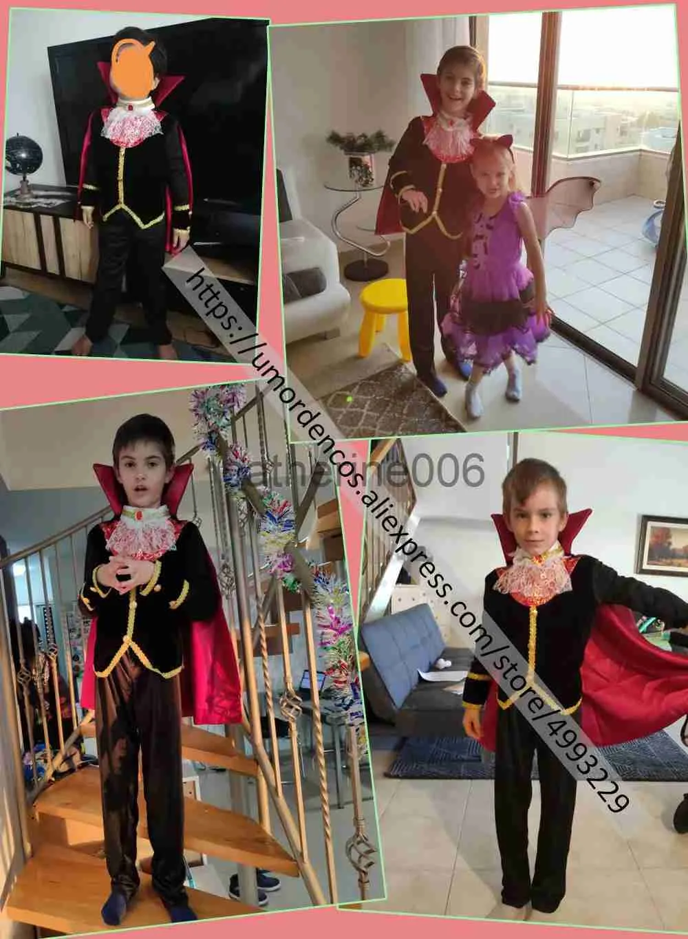 Fantasia Vampiro Gótico Para Crianças, Traje Infantil Para Meninas, Dia Das  Bruxas, Cosplay, Vampiro - Trajes De Cosplay - AliExpress