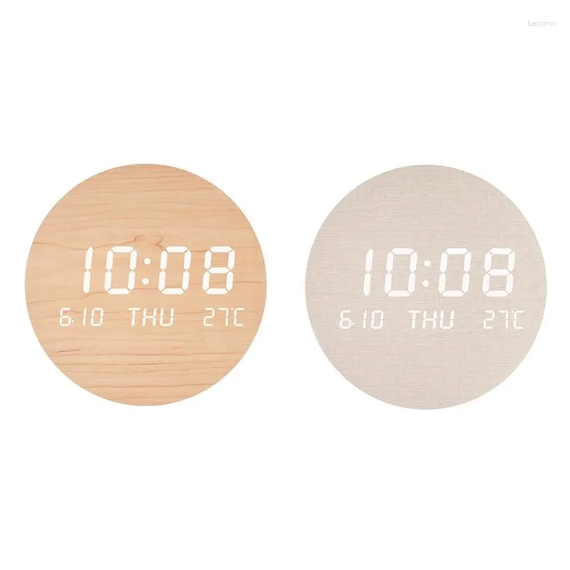 Wall Clocks LED Clock Living Room Home Bedroom Mute Scandinavian Style Fashion Easy To Use B