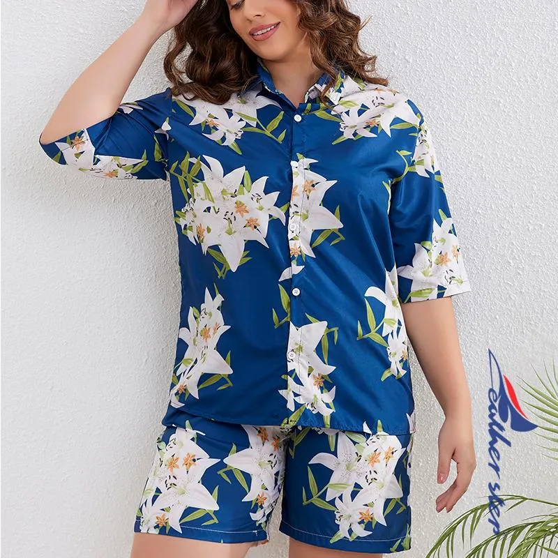 Damen-Trainingsanzüge, Strandkleidung für Damen, 2-teiliges Set, schnell trocknendes Hawaii-Hemd und Shorts, modische Damenbekleidung, bedruckt, lässige Outfits