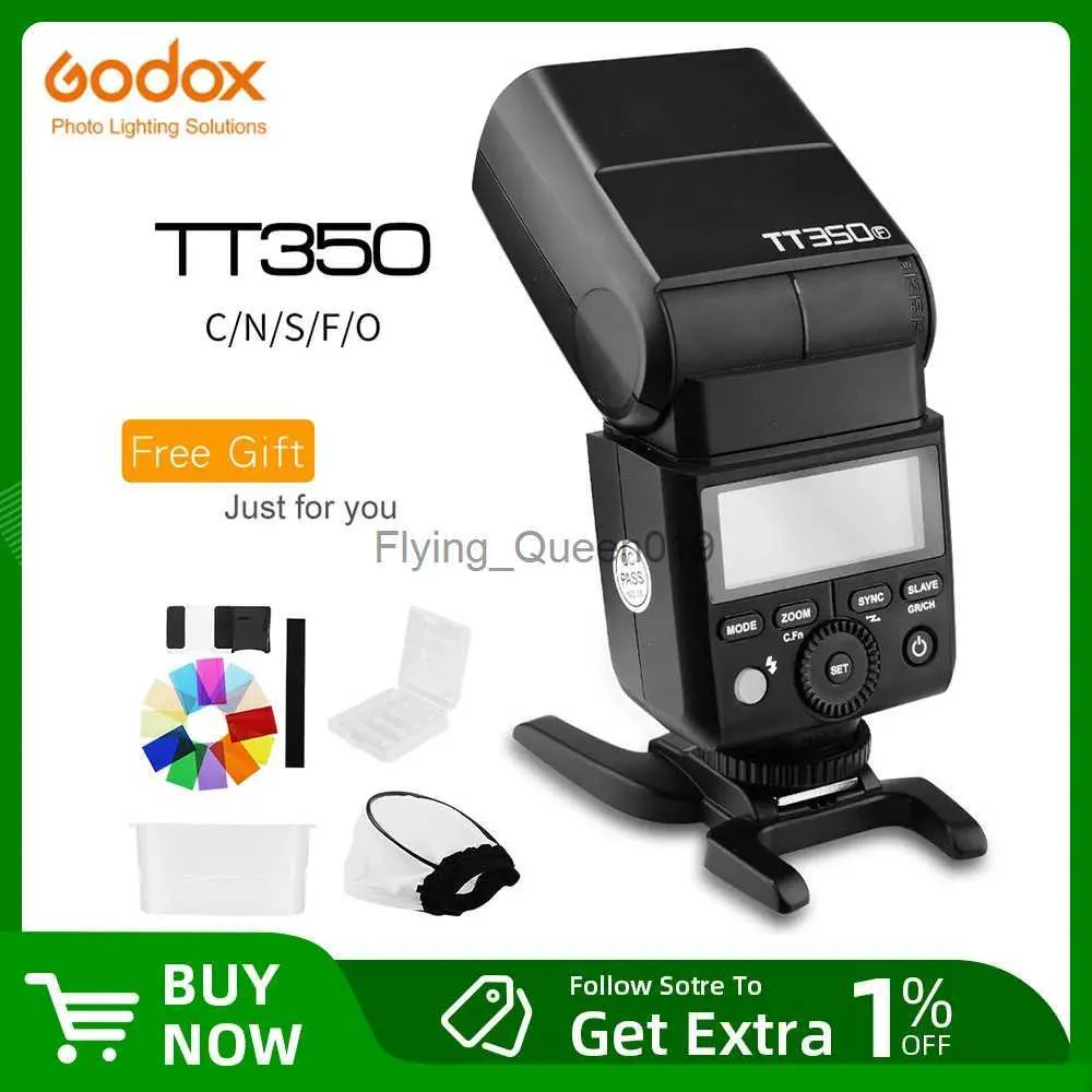 Flash Heads Godox TT350C TT350N TT350S TT350F TT350O Flash 2.4G HSS TTL Wireless Speedlite Flash dla Olympus Fuji YQ231003