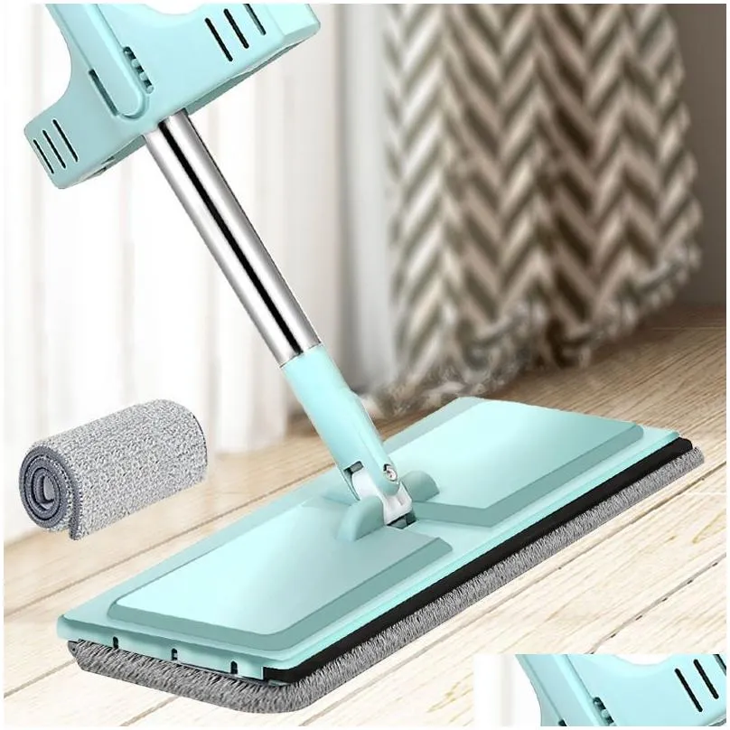 magic selfcleaning squeeze mop microfiber spin and go flat for washing floor home cleaning tool bathroom accessories 2104239350687