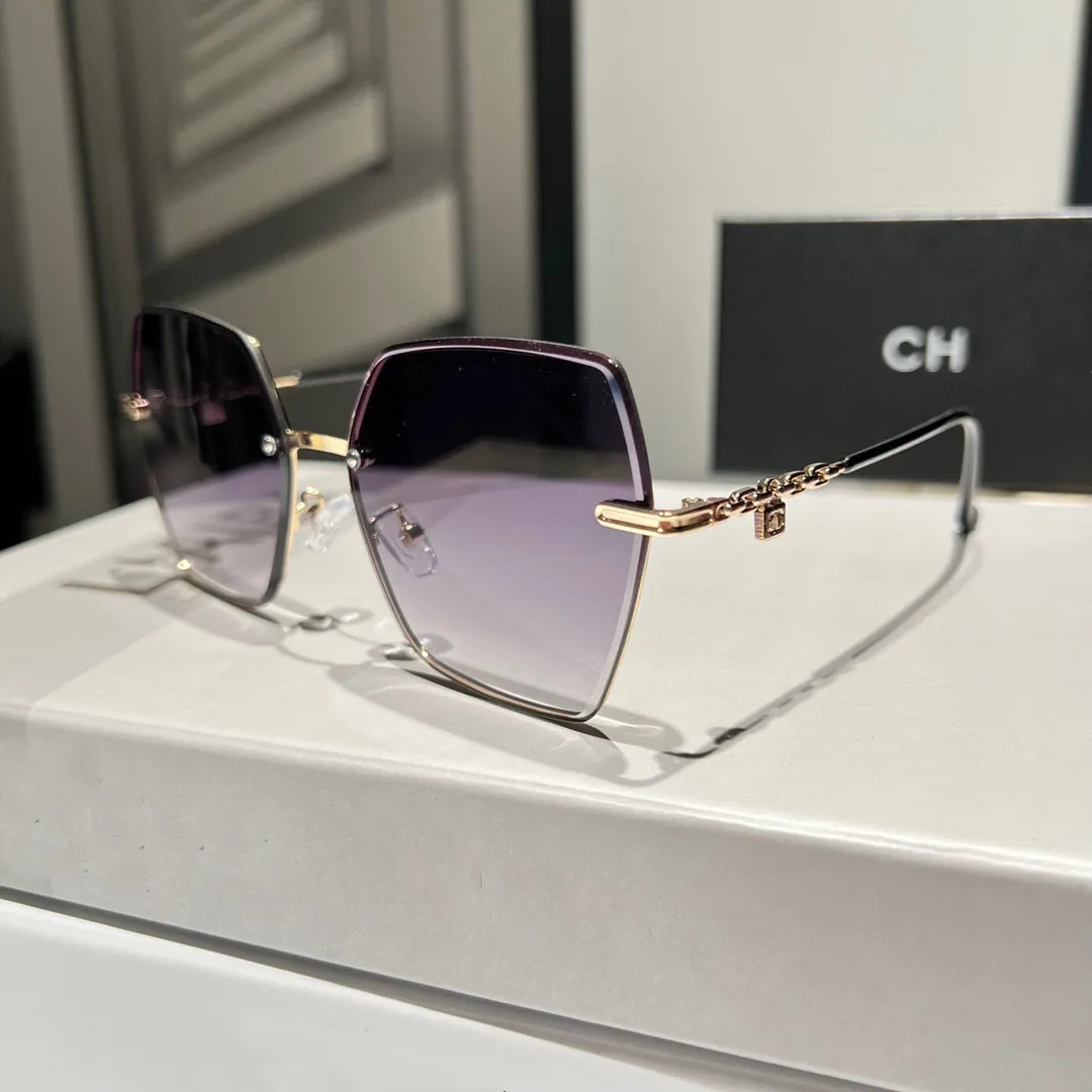 Mode klassische Designer-Sonnenbrille für Männer und Frauen, luxuriöse polarisierte Pilot-Sonnenbrille in Übergröße, UV400-Brille, PC-Rahmen, Polaroid-Objektiv, S7114
