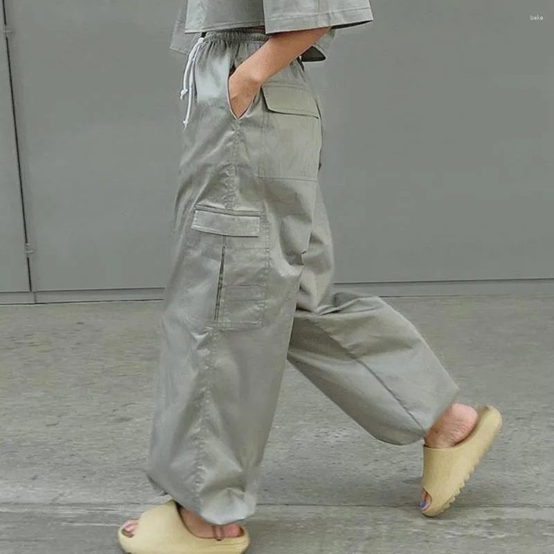 Streetwear Cool Ankle-banded Women Pants Loose Women Cargo Pants Hip Hop  Lady Garment
