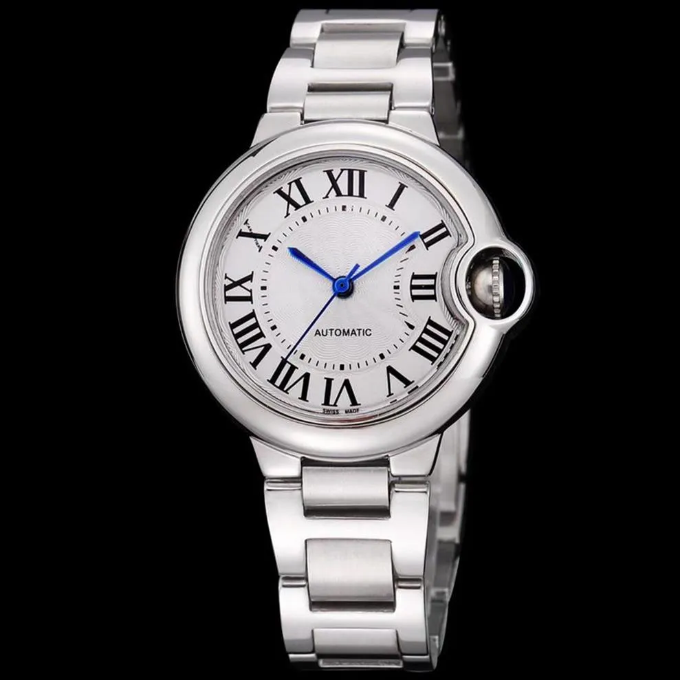 Montres mécaniques automatiques de luxe pour femmes, mouvement importé, diamant, entièrement en acier inoxydable, résistant au saphir, 33mm, montre de créateur M241c