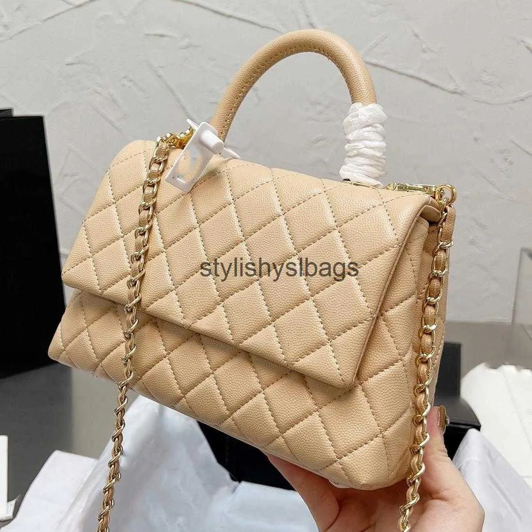 Totes Luxury Classic Tote Bag Designer Mini Bag Top Leather Quilted Plaid Chain Handle Single Crossbody Outdoor WalletStylishyslbags