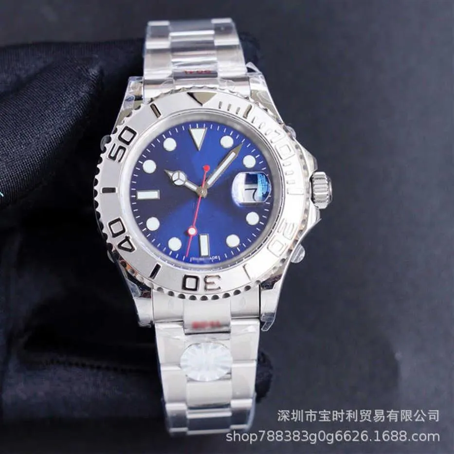 Men's watches automatic mechanical fine steel watch withs luminous scale spiral crown wristwatch with rotatable ring mouth me351o