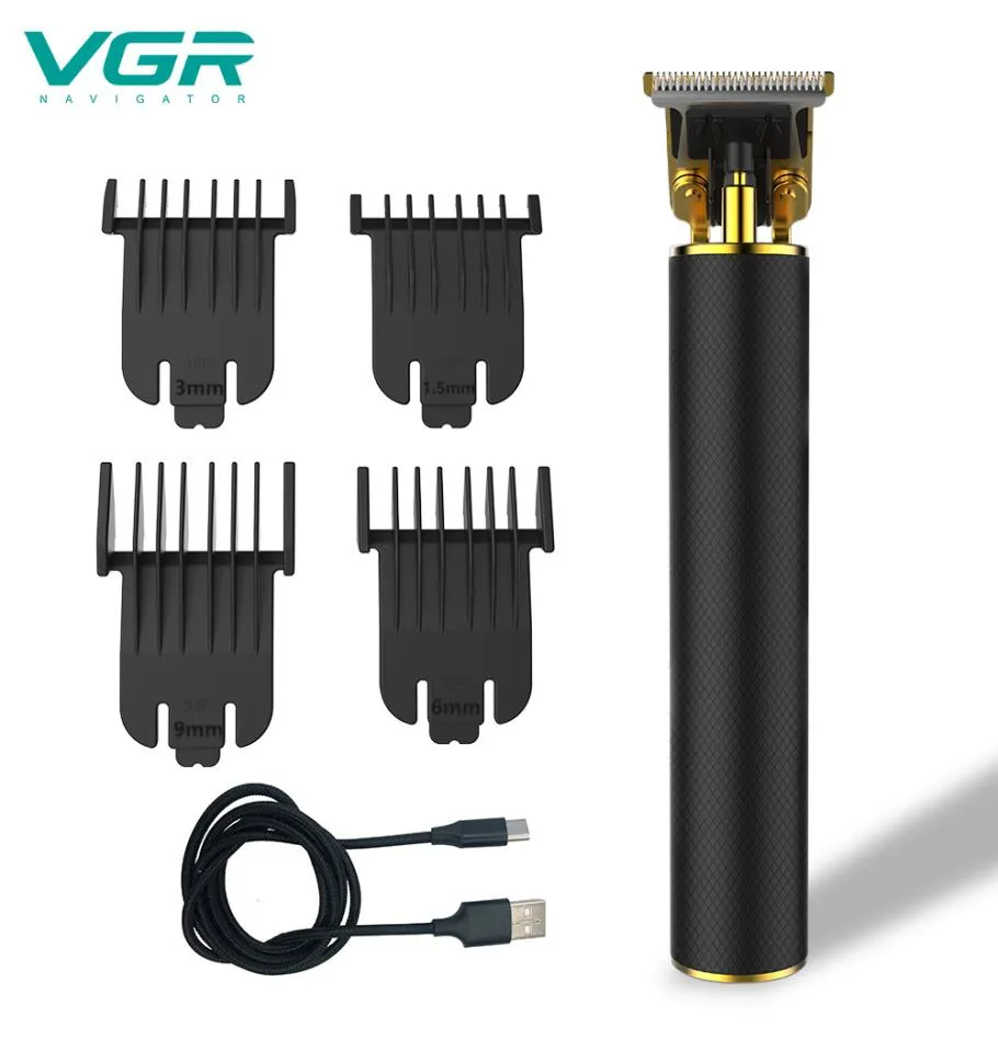 VGR V-058 cortadora de pelo eléctrica profesional para hombres, máquina para cortar cabello de barbero recargable de poco ruido, 4594363