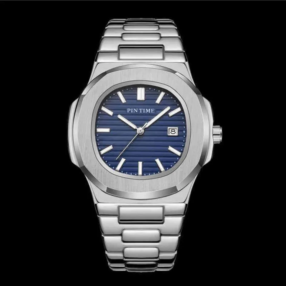Top Luxury Brand Classic Watch Men's Business Quartz Watch rostfritt stål Luminous Hand AAA Watch277y