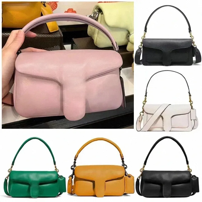 Tabby kudde 26 gelé 23 axelväska transparent kvinnor lyxhandväska läder crossbody kvinnor handväskor mode vit svart rosa messenger r g7lm#