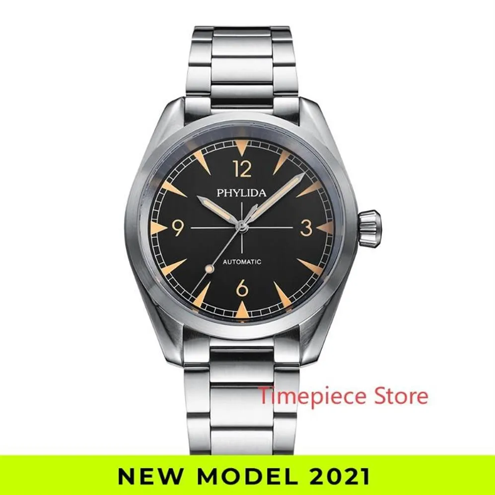 Wristwatches 10ATM WR NH35 Men's Automatic Watch Black Dial Sport Mechanical Wristwatch Rail Master Homage Green Luminous PHY269m