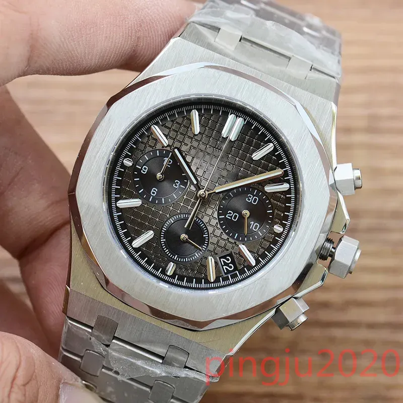 U1 TOP AAA Men Watches Royal Multi-Function Dial Manual Skanowanie kwarcowe Ruch Chronograf Sapphire Stalion Stael Fashion Mode Wristwatches Montre de Luxe