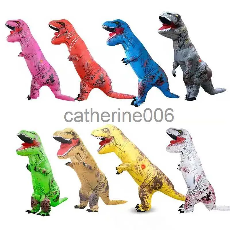 Надувной костюм динозавра для особых случаев, костюмы для косплея динозавра всего тела, забавный реквизит для вечеринки, костюм на Хэллоуин для взрослых и детей, сюрприз на день рождения x1004