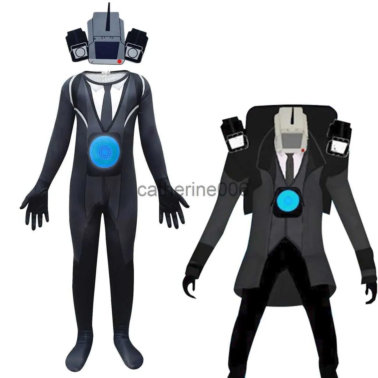 Skibidi Toilet Kids Cosplay Costume TV Man Camera Man Jumpsuit For  Halloween Party \u0026 Special Occasions X1004 From Catherine006, $24.55 |  DHgate.Com, image size:1300x1300
