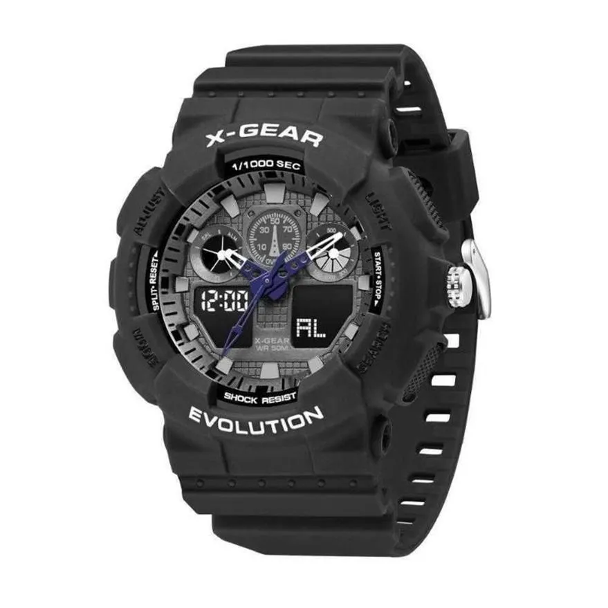 Wristwatches Luxury Fashion Mens Gshock Watches G Shok Stainless Steel Sport Chronograph Waterproof Multifunction Analog Digital W345I