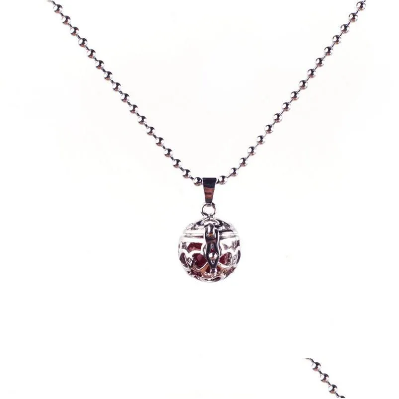 Pendentif Colliers Sier Rétro Modèle Bell Harmony Ball Collier Cage Mme Femme Guérison Reiki Drop Livraison Bijoux Pendentifs Dhgarden Dhsnz