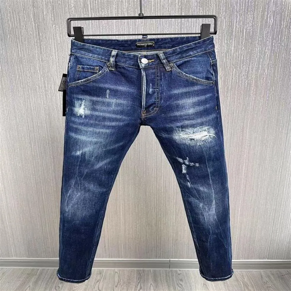 DSQ PHANTOM TURTLE Jeans Hombres Diseñador de lujo Jeans Flacos Rasgados Cool Guy Causal Hole Denim Moda Marca Fit Jeans Hombres Lavados Pa2922
