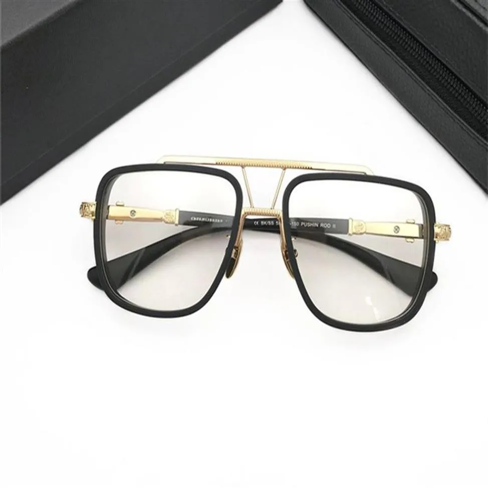 Merk Designer Optische Bril voor Mannen Vrouwen Metalen Brilmonturen Mode Grote Brillen Brilmonturen Bijziendheid Brillen met Box208M