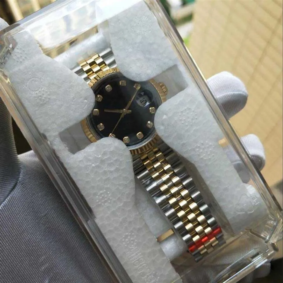 Fabryka S Watch Super BP Watches Classic 2813 Automatyczny ruch 36 mm Diamond Tila V2 Pasek ze stali nierdzewnej obudowa nurkowania 255e