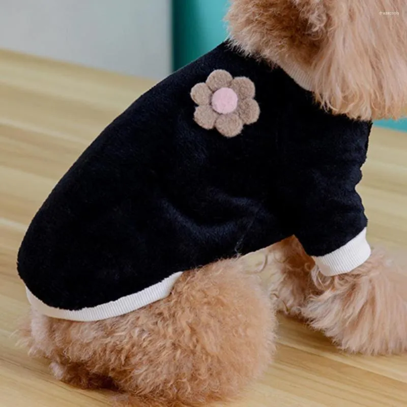 Cão vestuário inverno quente pelúcia duas pernas o-pescoço filhote de cachorro colete camisa suéter rosa bege cinza algodão roupas para animais de estimação hoodies