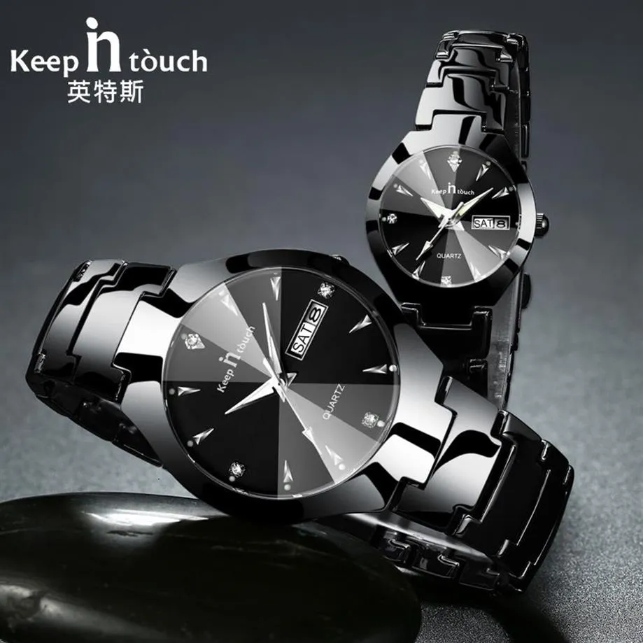 KEEP IN TOUCH Brand Luxury Lover Watches Quartz Calendar Dress Women Men Watch Couples Wristwatch Relojes Hombre 2019 With Box CJ12780