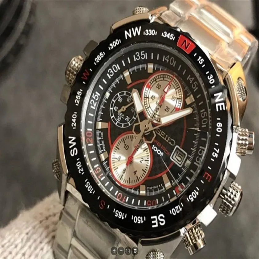 Montre de luxe pour hommes 45mm diamant automatique montres mécaniques creuses multifonctions affaires étanche en acier inoxydable montres pour hommes2842