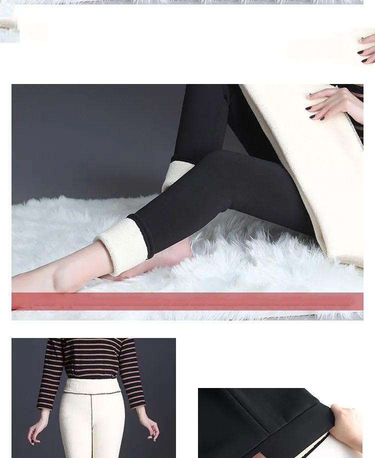 Womens High Waisted Cashmere Thick Fleece Lined Leggings For Autumn And  Winter Extra Thick, Warm, And Comfortable One Piece Pants In Large Sizes  From Zhenglike888, $23.87