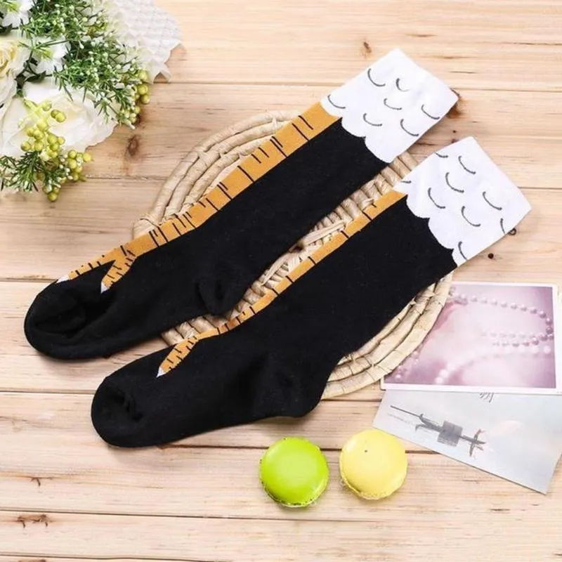 Chaussette haute drole sale
