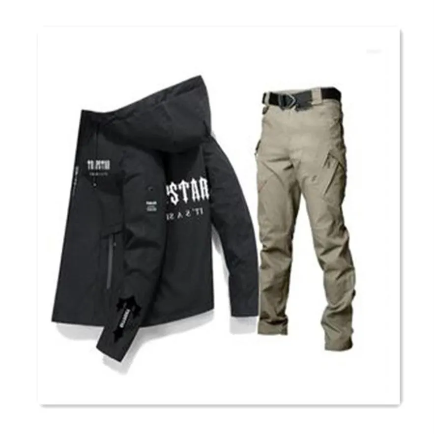 Men's Tracksuits Set London Logo Print Custom Made Men Zipper Jacket Hoodie Pants Casual Man Sportswear 2 Piece Selling241m