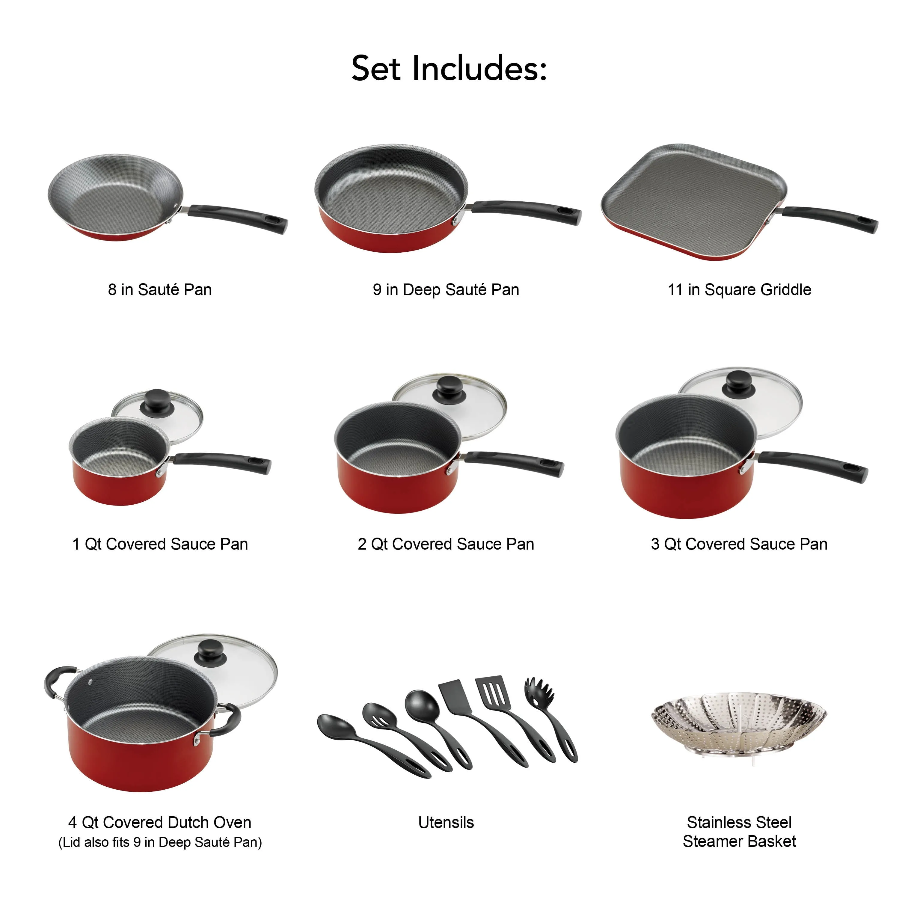 Goodful 12-Piece Classic Stainless Steel Cookware Set with Tri-Ply Base for  Even Heating, Durable, Impact Bonded Pots and Pans, Dishwasher Safe  Includes Non Stick Frying Pan, Chrome 