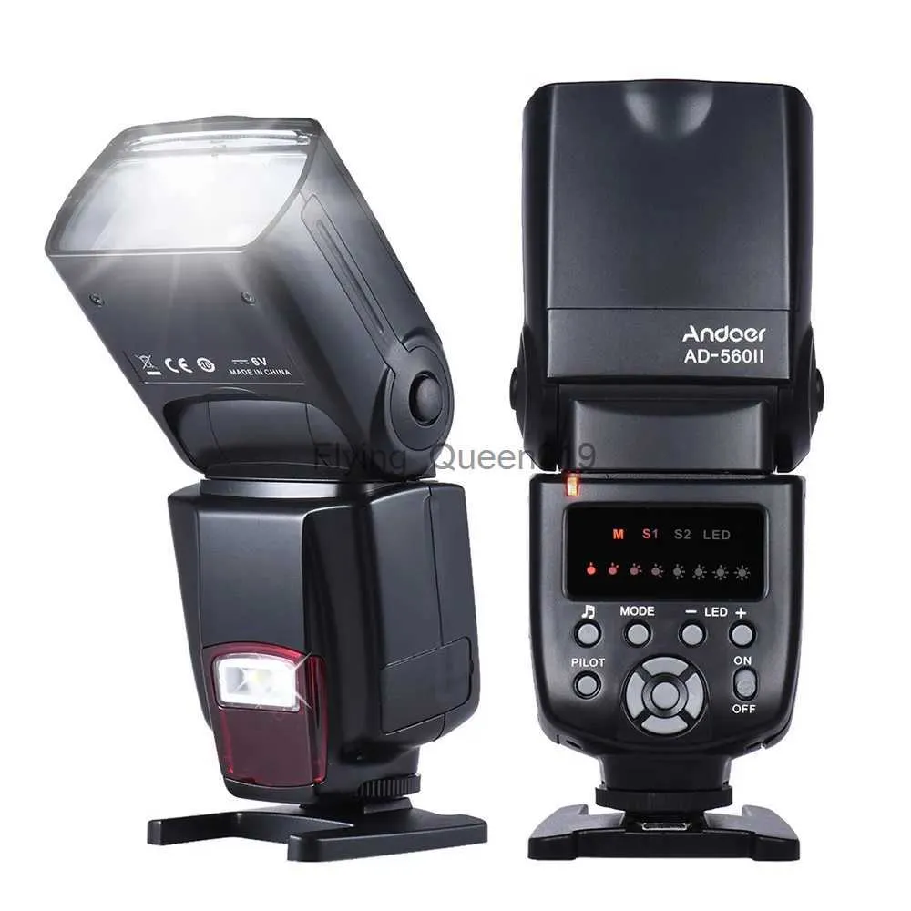 Têtes de flash Andoer AD-560 Flash universel Speedlite sur caméra Flash GN50 avec lumière de remplissage LED pour appareils photo reflex numériques Olympus Pentax YQ231003