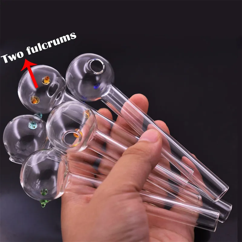 Double Balancer Glass Oil Burner Pipe Spoon Pyrex 30mm Ball Glass Pipes  Hand Smoking Pipes For Smoking Accessories Tobacco Tool Support Customer  Logo From Brandshop0217, $0.53
