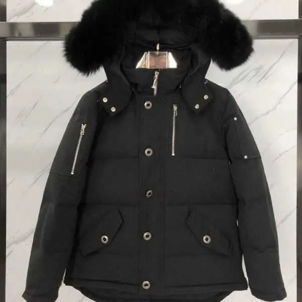 Canadan Mannen Vrouwen Donsjas Moose knokkel jas schaar jas Canadese Stijl Bont Witte Eend Donsjack Winter Hot Selling Moose schaar jas PTOH NBQJ