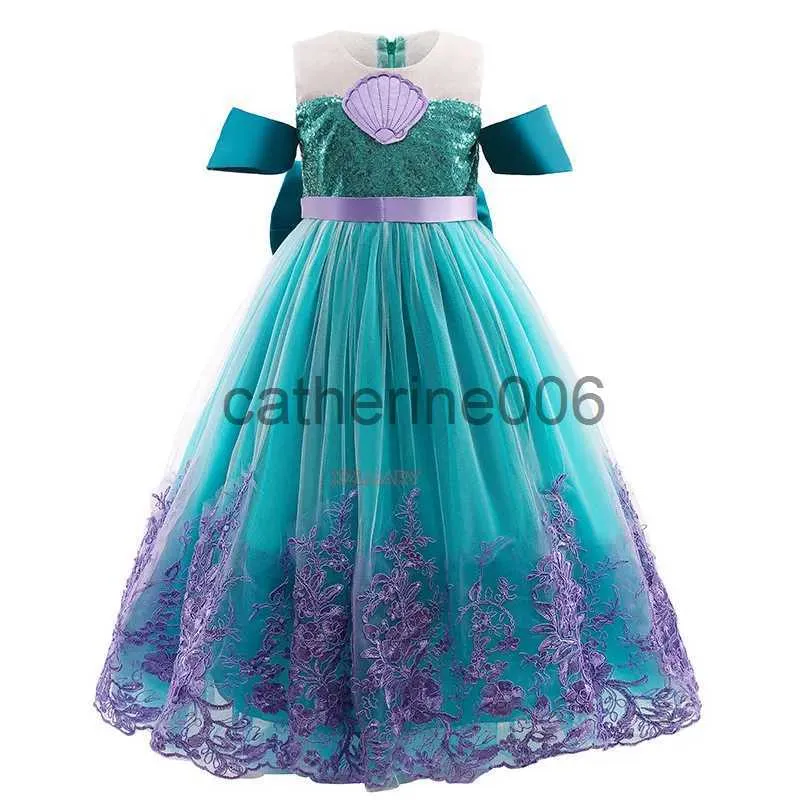 Vestito di Carnevale da bambina Ariel la Sirenetta